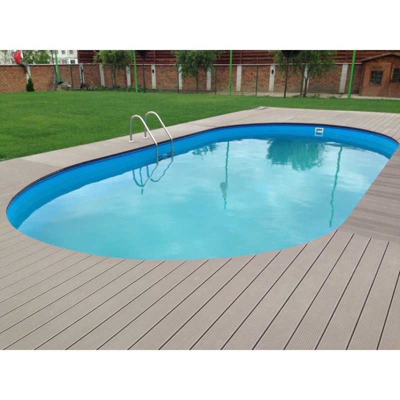 Kit Piscina otel 700x350x150 cm+ Cascada Inox